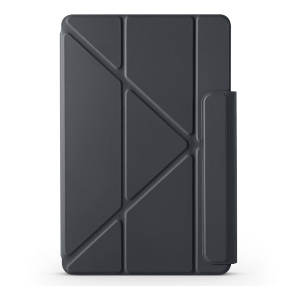 For Huawei MatePad Pro 12.2 2024 Fixed Buckle Magnetic Deformation Leather Tablet Case(Black)