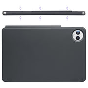 For Huawei MatePad Pro 12.2 2024 Fixed Buckle Magnetic Deformation Leather Tablet Case(Black)