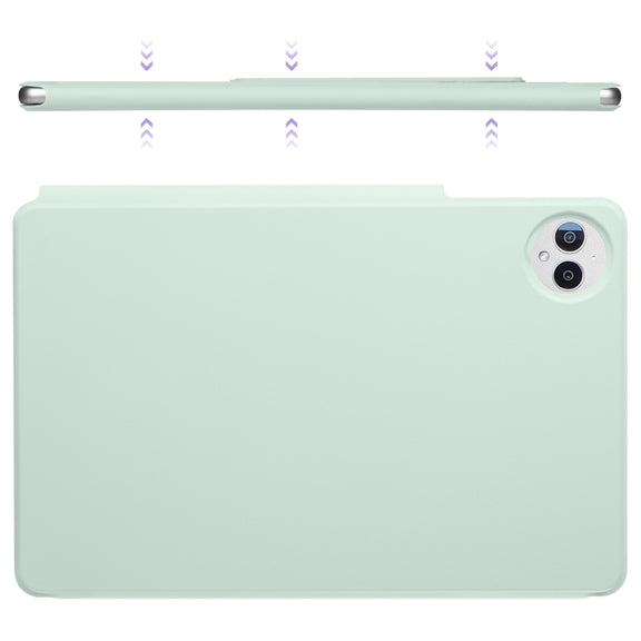 For Huawei MatePad Pro 12.2 2024 Fixed Buckle Magnetic Deformation Leather Tablet Case(Baby Green)