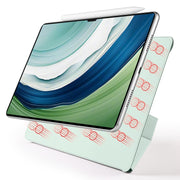For Huawei MatePad Pro 12.2 2024 Fixed Buckle Magnetic Deformation Leather Tablet Case(Baby Green)