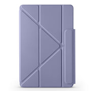 For Huawei MatePad Pro 12.2 2024 Fixed Buckle Magnetic Deformation Leather Tablet Case(Lavender Purple)