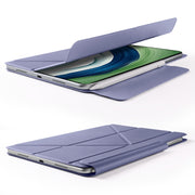 For Huawei MatePad Pro 12.2 2024 Fixed Buckle Magnetic Deformation Leather Tablet Case(Lavender Purple)