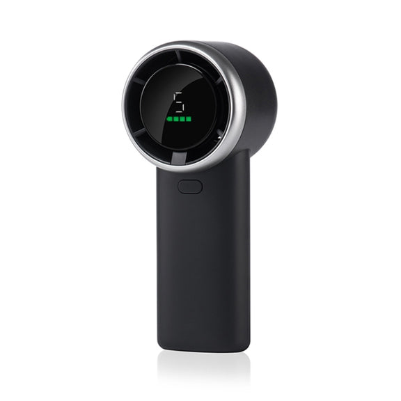 N603 HD Digital Display Handheld Turbine Fan(Black)