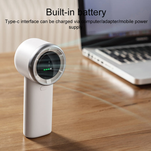 N603 HD Digital Display Handheld Turbine Fan(White)
