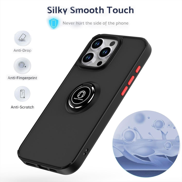 For iPhone 16 Pro Max Q Shadow 1 Series TPU + PC Phone Case with Ring(Black+Red) - iPhone 16 Pro Max Cases by PMC TechLife | Online Shopping South Africa | PMC TechLife | Buy Now Pay Later Mobicred