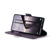 For Redmi 13 CaseMe 023 Butterfly Buckle Litchi Texture RFID Anti-theft Leather Phone Case(Pearly Purple)
