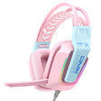 ONIKUMA X13 RGB Colorful Lighting Wired Gaming Headset with Microphone, Length:2.2m(Pink) - Multimedia Headset by ONIKUMA | Online Shopping South Africa | PMC TechLife | Buy Now Pay Later Mobicred