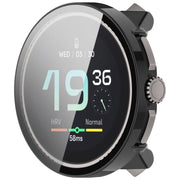 For Suunto Race S PC + Tempered Glass Film Integrated Watch Protective Case(Black)