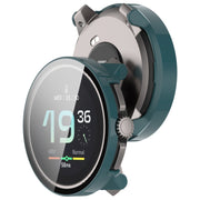 For Suunto Race S PC + Tempered Glass Film Integrated Watch Protective Case(Pine Green)