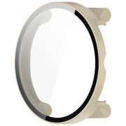 For Suunto Race S PC + Tempered Glass Film Integrated Watch Protective Case(Ivory White)