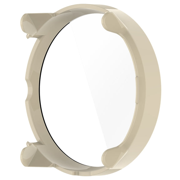 For Suunto Race S PC + Tempered Glass Film Integrated Watch Protective Case(Ivory White)