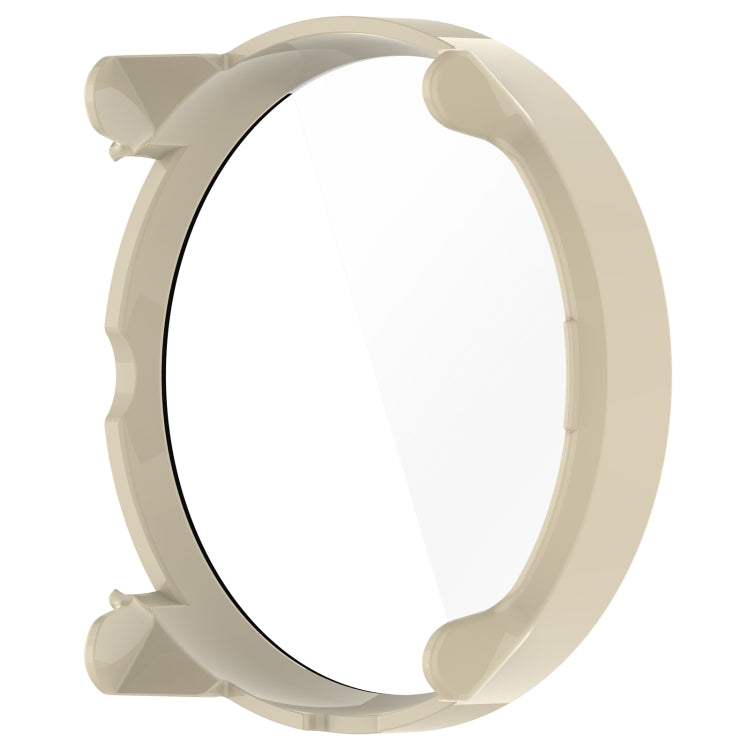 For Suunto Race S PC + Tempered Glass Film Integrated Watch Protective Case(Ivory White)
