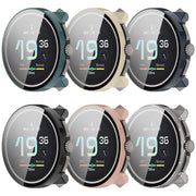 For Suunto Race S PC + Tempered Glass Film Integrated Watch Protective Case(Pink)