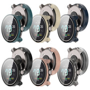 For Suunto Race S PC + Tempered Glass Film Integrated Watch Protective Case(Pink)