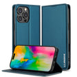 For iPhone 16 Pro LC.IMEEKE L1 Series Frosted Fine Texture PU Phone Case(Blue) - iPhone 16 Pro Cases by LC.IMEEKE | Online Shopping South Africa | PMC TechLife | Buy Now Pay Later Mobicred