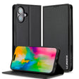 For iPhone 16 LC.IMEEKE L1 Series Frosted Fine Texture PU Phone Case(Black) - iPhone 16 Cases by LC.IMEEKE | Online Shopping South Africa | PMC TechLife | Buy Now Pay Later Mobicred