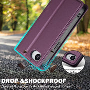 For iPhone 16e LC.IMEEKE L1 Series Frosted Fine Texture PU Phone Case(Purple)
