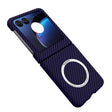 For Motorola Razr 50 Ultra Carbon Fiber Texture MagSafe Magnetic Phone Case(Purple) - free shipping - PMC TechLife - Order now!