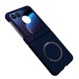 For Motorola Razr 50 Ultra Carbon Fiber Texture MagSafe Magnetic Phone Case(Blue Purple) - Motorola Cases by PMC TechLife | Online Shopping South Africa | PMC TechLife | Buy Now Pay Later Mobicred