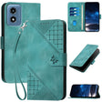 For Motorola Moto G Play 4G 2024 YX0080 Grid Butterfly Embossed Pattern Flip Leather Phone Case with Lanyard(Light Blue) - Motorola Cases by PMC Jewellery | Online Shopping South Africa | PMC Jewellery | Buy Now Pay Later Mobicred