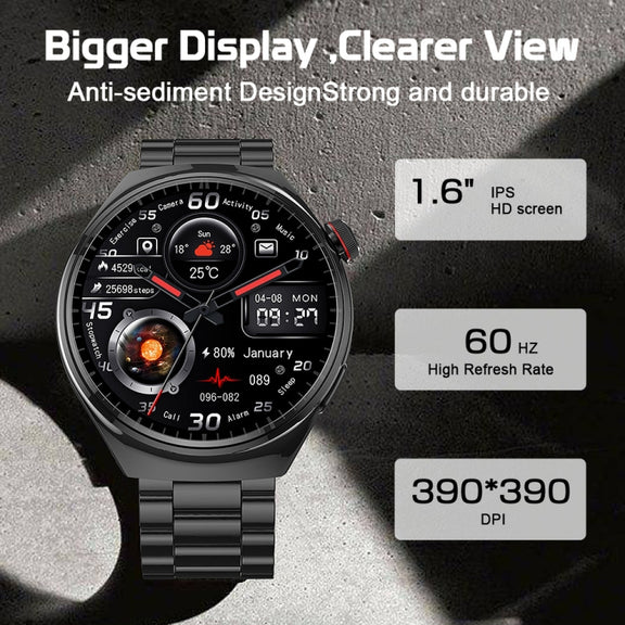 LEMFO LF38 1.6 inch IPS Screen Silicone Strap Smart Watch Supports Blood Oxygen Monitoring(Black)