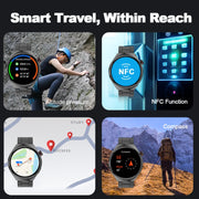 LEMFO LF38 1.6 inch IPS Screen Silicone Strap Smart Watch Supports Blood Oxygen Monitoring(Black)