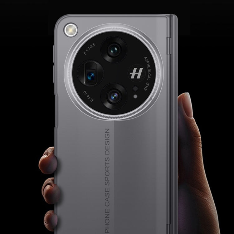For OnePlus Open GKK Integrated Magnetic Blade Ultra-thin Full Coverage Phone Case(Grey)