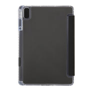 For Huawei Matepad SE 11 2024 Clear Acrylic 3-Fold Leather Tablet Case(Black)