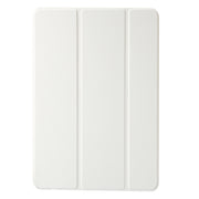 For Huawei Matepad SE 11 2024 Clear Acrylic 3-Fold Leather Tablet Case(White)
