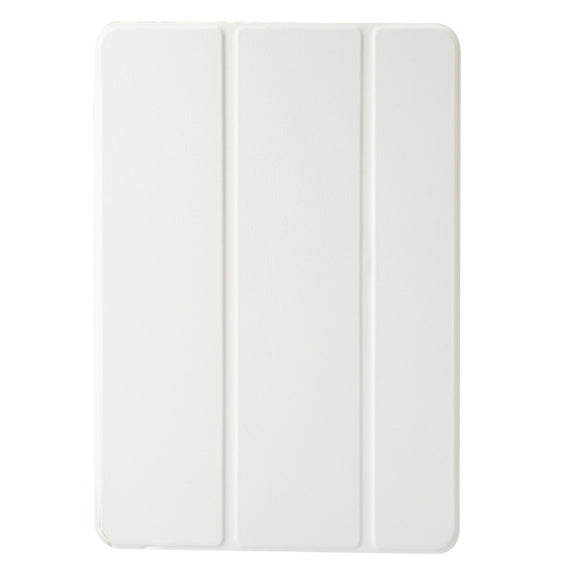 For Huawei Matepad SE 11 2024 Clear Acrylic 3-Fold Leather Tablet Case(White)