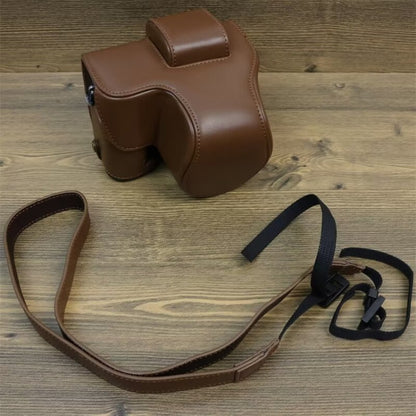 For FUJIFILM X-S20 Full Body Leather Camera Case Bag with Strap(Coffee) - Leather Bag by PMC Jewellery | Online Shopping South Africa | PMC Jewellery | Buy Now Pay Later Mobicred