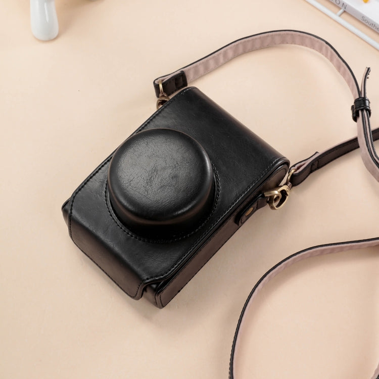 For FUJIFILM X100VI Full Body Leather Camera Case Bag with Strap(Black) - Leather Bag by PMC TechLife | Online Shopping South Africa | PMC TechLife | Buy Now Pay Later Mobicred