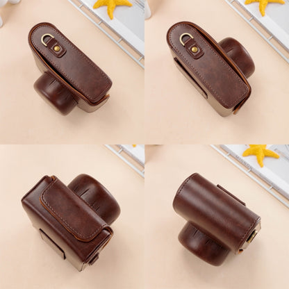 For FUJIFILM X100VI Full Body Leather Camera Case Bag with Strap(Coffee) - Leather Bag by PMC Jewellery | Online Shopping South Africa | PMC Jewellery | Buy Now Pay Later Mobicred