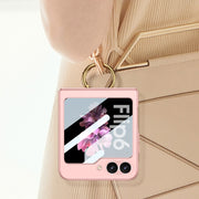 For Samsung Galaxy Z Flip6 GKK Integrated Ultra-thin Triaxial Ring Holder PC Phone Case(Titanium Grey)