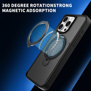 For iPhone 16 Pro Max Invisible Fulcrum Holder MagSafe Phone Case(Black)