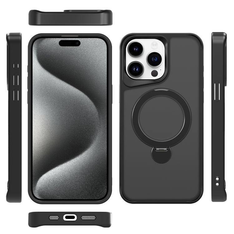 For iPhone 16 Plus Invisible Fulcrum Holder MagSafe Phone Case(Coffee) - free shipping - PMC TechLife - Order now!