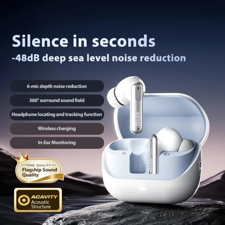 Sanag T51S TWS ANC Noise Reduction Wireless Bluetooth Earphone(Beige) - free shipping - PMC Jewellery - Order now!