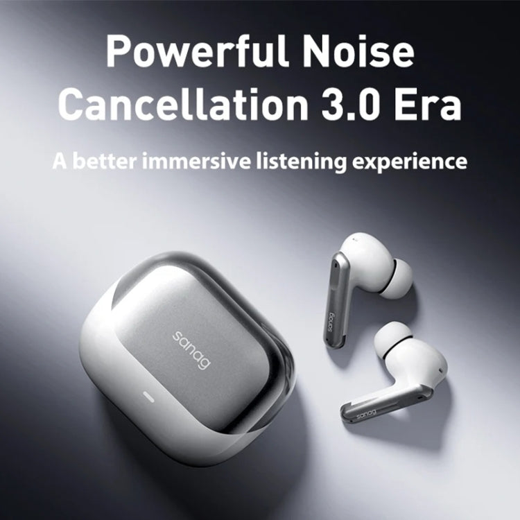 Sanag T51S TWS ANC Noise Reduction Wireless Bluetooth Earphone(White) - free shipping - PMC Jewellery - Order now!