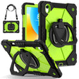 For Huawei Matepad 11.5 2023 Contrast Color Robot Silicone Hybrid PC Tablet Case(Black Yellow Green) - Huawei by PMC Jewellery | Online Shopping South Africa | PMC Jewellery | Buy Now Pay Later Mobicred