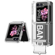 For Samsung Galaxy Z Flip6 / Flip7 FE GKK Clear Airbag Wristband Holder Phone Case(Transparent Silver) - free shipping - PMC Jewellery - Order now!