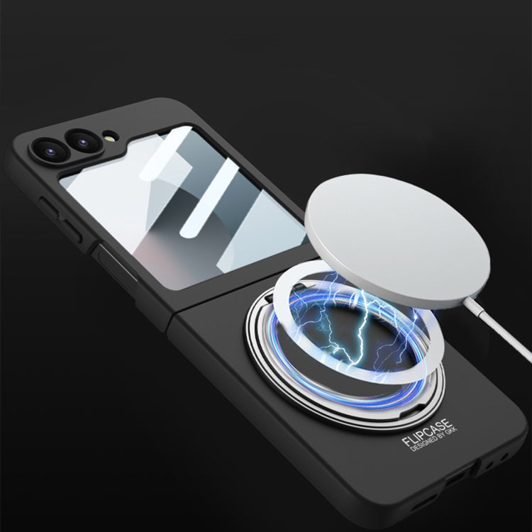 For Samsung Galaxy Z Flip6 / Flip7 FE GKK Integrated Ultra-thin MagSafe Phone Case with Ring Holder(Titanium Grey) - free shipping - PMC Jewellery - Order now!