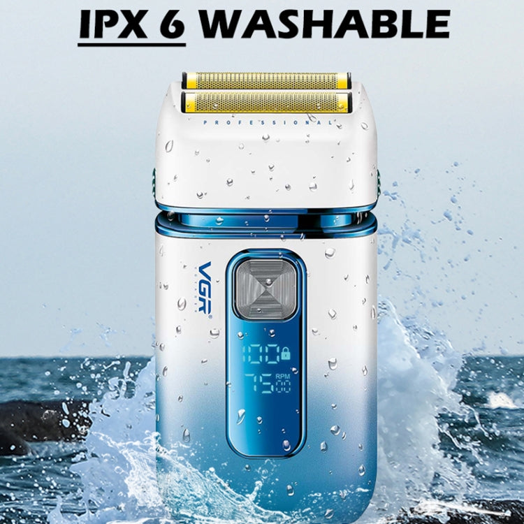 VGR V-362 5W USB Reciprocating Electric Shaver Bald Head Hair Clipper(Dark Blue) - free shipping - PMC TechLife - Order now!