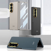 For Samsung Galaxy Z Fold6 GKK Integrated Ultra-thin Electroplating Lens Frame Phone Case(Silver)