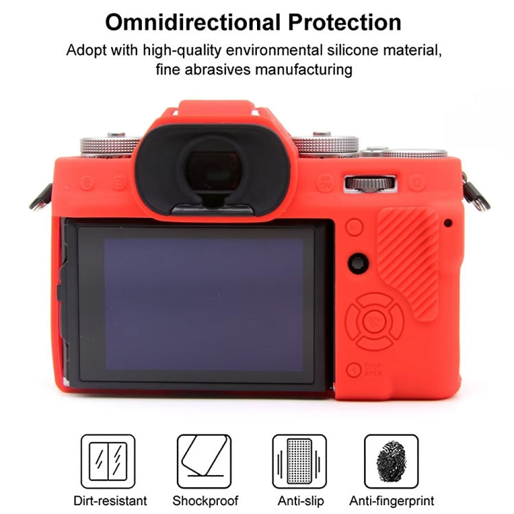 For FUJIFILM X-T5 Soft Silicone Protective Case(Red) - Protective Case by PMC TechLife | Online Shopping South Africa | PMC TechLife | Buy Now Pay Later Mobicred