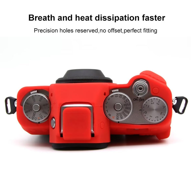 For FUJIFILM X-T5 Soft Silicone Protective Case(Red) - Protective Case by PMC TechLife | Online Shopping South Africa | PMC TechLife | Buy Now Pay Later Mobicred