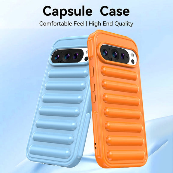 For Google Pixel 9 Pro XL Capsule Series Candy Color TPU Phone Case(Blue)