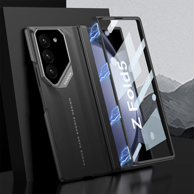 For Samsung Galaxy Z Fold5 GKK Integrated Folding Supercar Phone Case(Black)