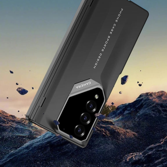 For Samsung Galaxy Z Fold4 GKK Integrated Folding Supercar Phone Case(Black)