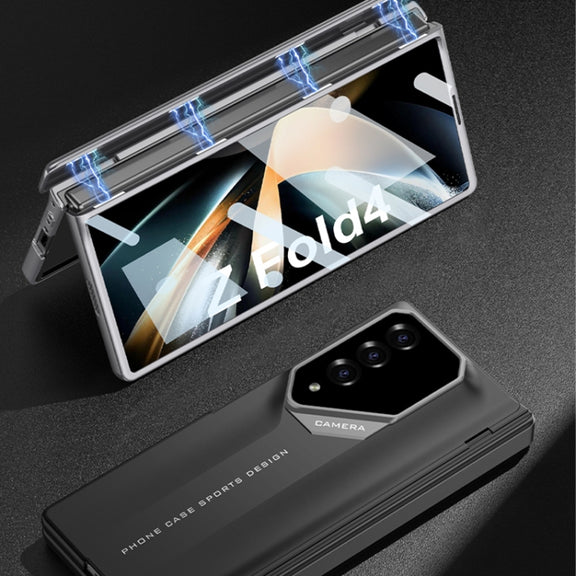For Samsung Galaxy Z Fold4 GKK Integrated Folding Supercar Phone Case(Grey)