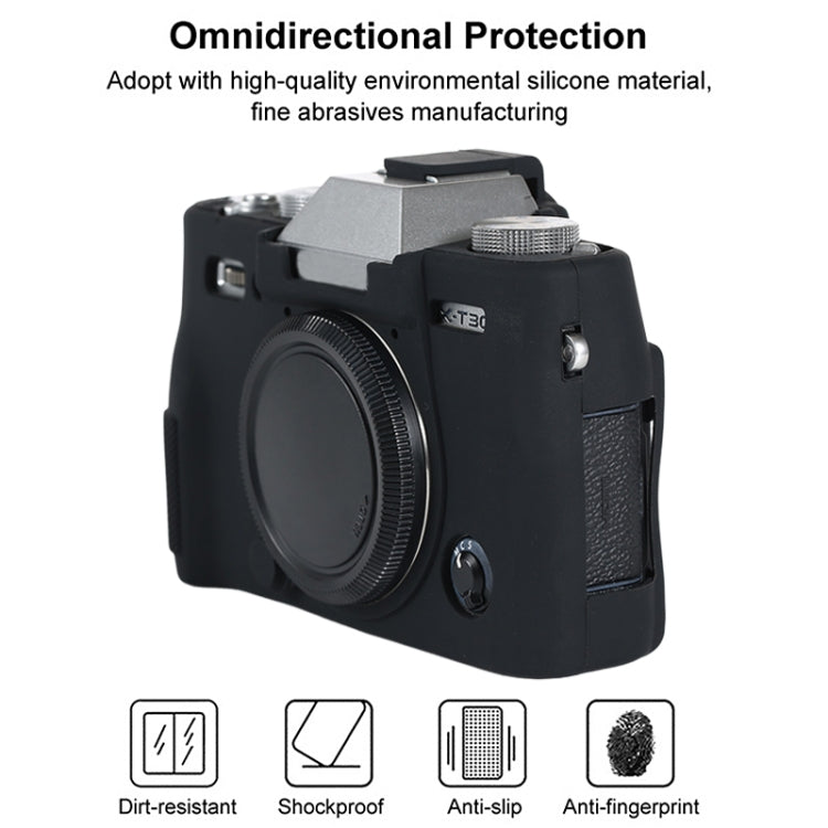 For FUJIFILM X-T30 II Soft Silicone Protective Case(Black) - Protective Case by PMC TechLife | Online Shopping South Africa | PMC TechLife | Buy Now Pay Later Mobicred